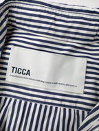 TICCA ティッカ スクエア ビッグ 半袖 シャツワンピース ロング  白黒  (12M＋4833)【中古】