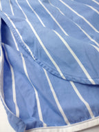 TICCA ティッカ スクエア ビッグ ロングシャツ ワンピースストライプ 青 白 【中古】