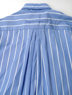 TICCA ティッカ スクエア ビッグ ロングシャツ ワンピースストライプ 青 白 【中古】