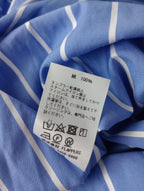 TICCA ティッカ スクエア ビッグ ロングシャツ ワンピースストライプ 青 白 【中古】