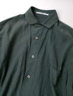 TICCA ティッカ トリアセテート 長袖 シャツ ブラウス カーキ グリーン 【中古】