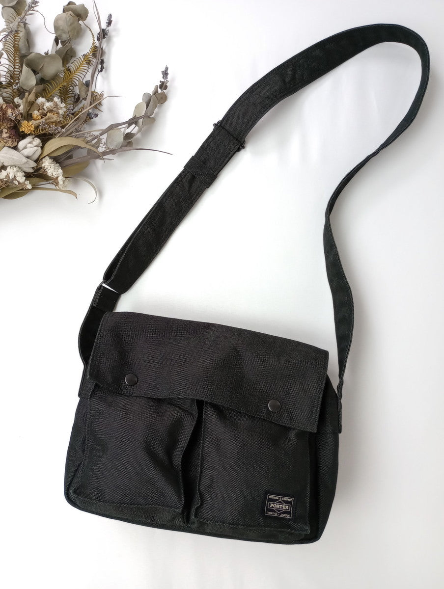 PORTER SMOKY  ポーター スモーキー ショルダーバッグ 黒 ブラック【中古】