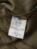 mina perhonen ミナペルホネン rytmi リトミ コットン ウール ロングコート カーキ 36【中古】