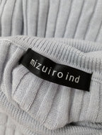 mizuiro ind ミズイロインド リブニット タートルネック 長袖  トップス グレー 【中古】