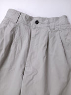 MHL. エムエイチエル マーガレットハウエル WASHED COMPACT COTTON イージー パンツ 2  ライト ベージュ 【中古】