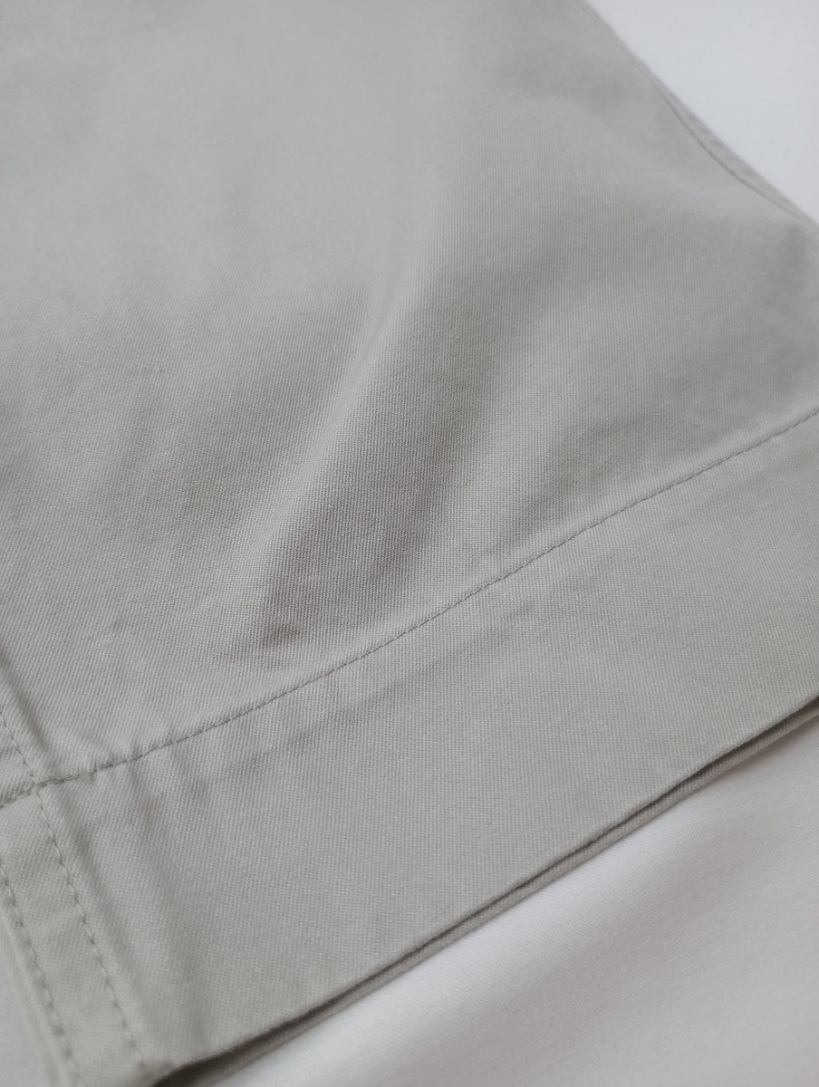 MHL. エムエイチエル マーガレットハウエル WASHED COMPACT COTTON イージー パンツ 2  ライト ベージュ 【中古】