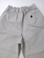 MHL. エムエイチエル マーガレットハウエル WASHED COMPACT COTTON イージー パンツ 2  ライト ベージュ 【中古】