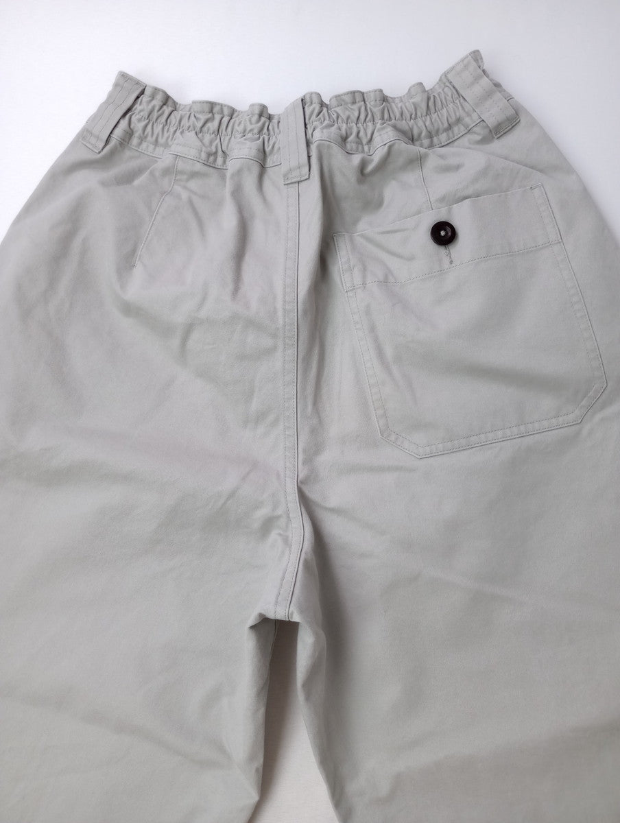 MHL. エムエイチエル マーガレットハウエル WASHED COMPACT COTTON イージー パンツ 2  ライト ベージュ 【中古】