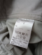 MHL. エムエイチエル マーガレットハウエル WASHED COMPACT COTTON イージー パンツ 2  ライト ベージュ 【中古】