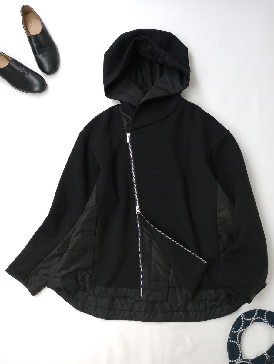 ZUCCa ズッカ ライトキルトドッキング ブルゾン ジャケット アウター 黒 ブラック  【中古】