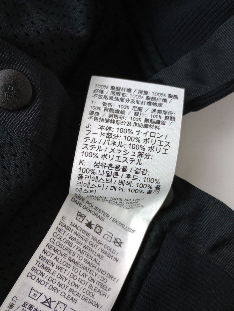 NIKE × sacai ナイキ サカイ Full zip HD jacket フルジップフーデッドジャケット ナイロンブルゾン 黒 ブラック XL 【中古】