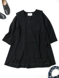 ENFOLD エンフォルド ASYMMEETRY SAILOR-COLLAR JACKET アシンメトリーセーラーカラージャケット 黒 ブラック 38【中古】