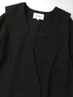 ENFOLD エンフォルド ASYMMEETRY SAILOR-COLLAR JACKET アシンメトリーセーラーカラージャケット 黒 ブラック 38【中古】