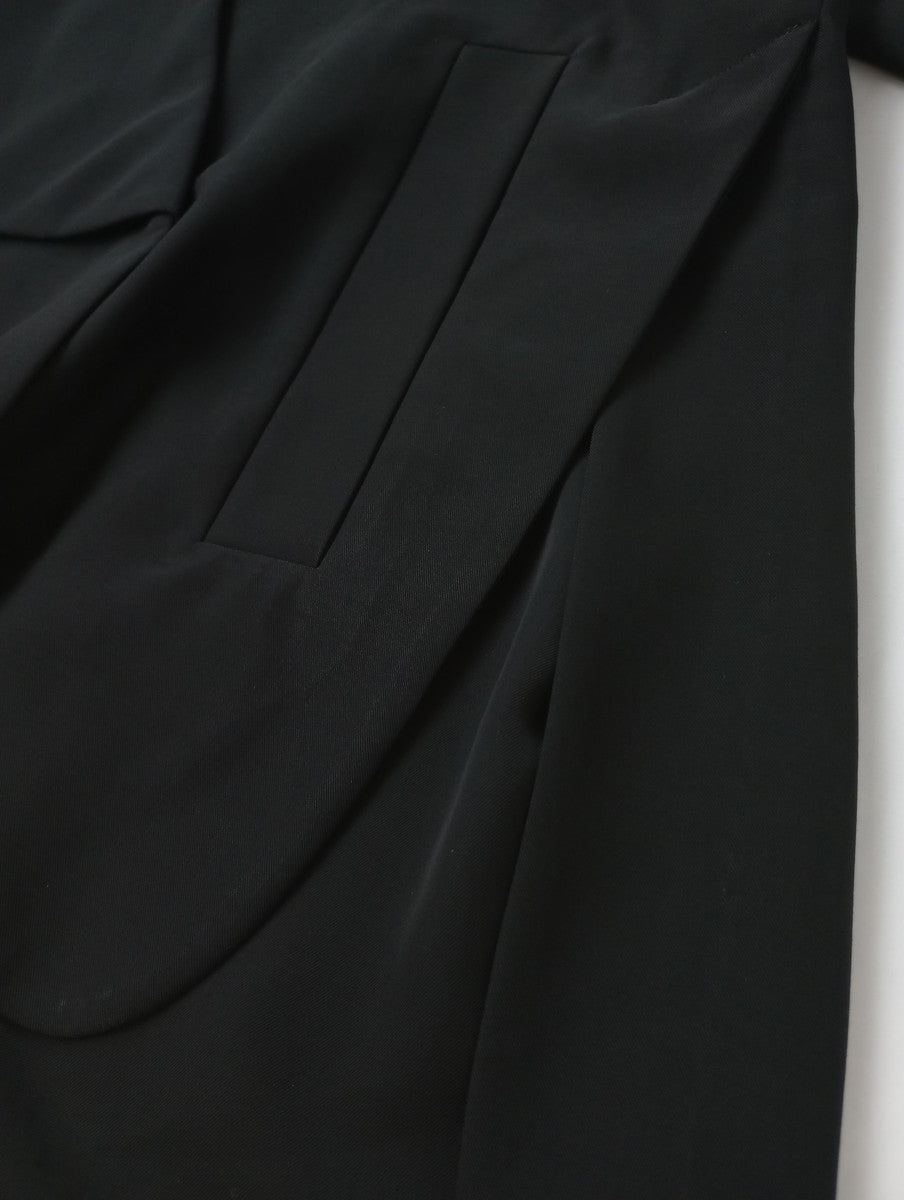 ENFOLD エンフォルド ASYMMEETRY SAILOR-COLLAR JACKET アシンメトリーセーラーカラージャケット 黒 ブラック 38【中古】