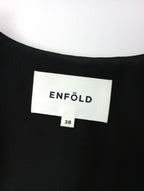 ENFOLD エンフォルド ASYMMEETRY SAILOR-COLLAR JACKET アシンメトリーセーラーカラージャケット 黒 ブラック 38【中古】