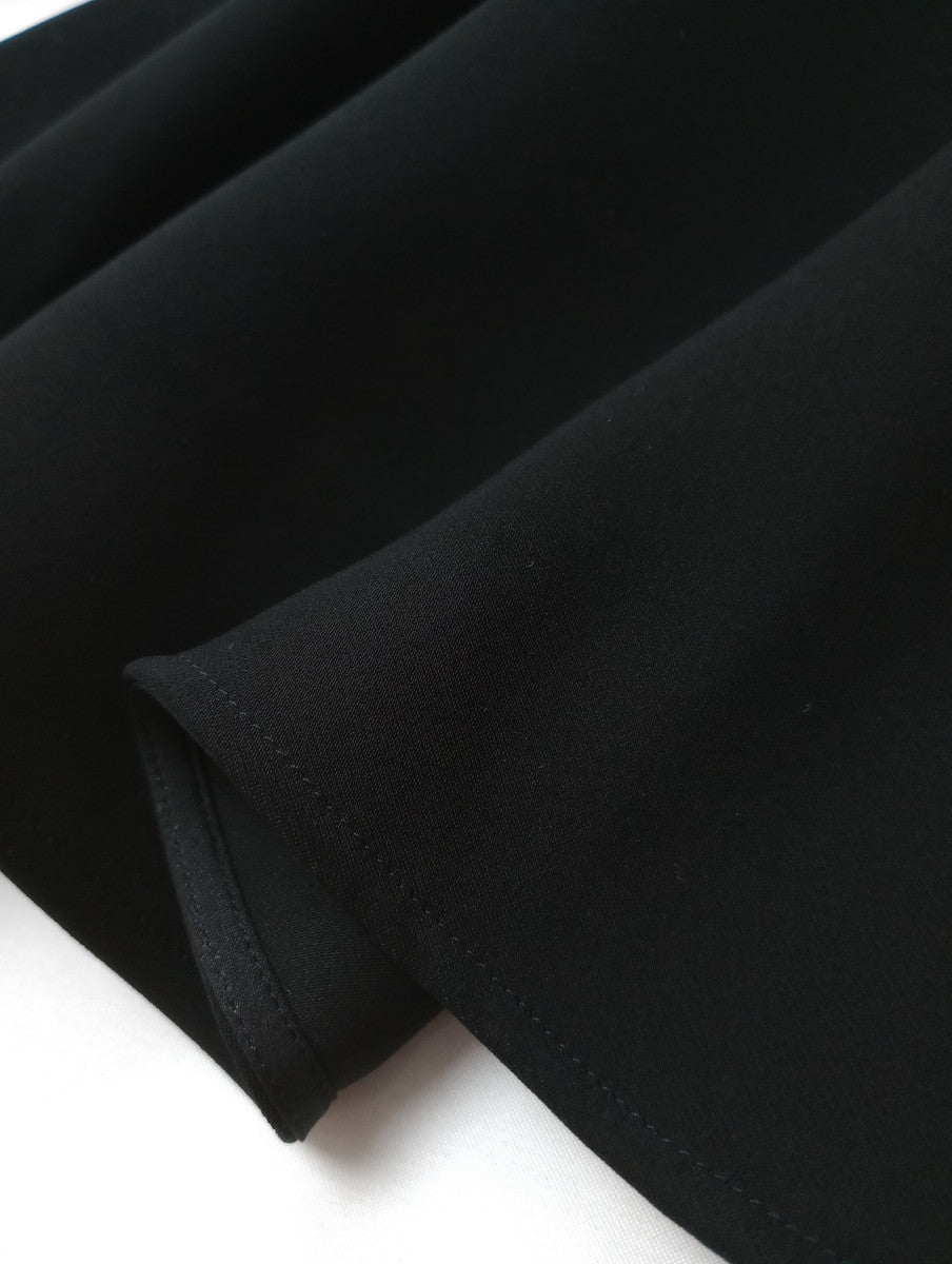 ENFOLD エンフォルド NECK-PLEATS DRESS ネックプリーツドレス ロングワンピース 黒 ブラック 【中古】