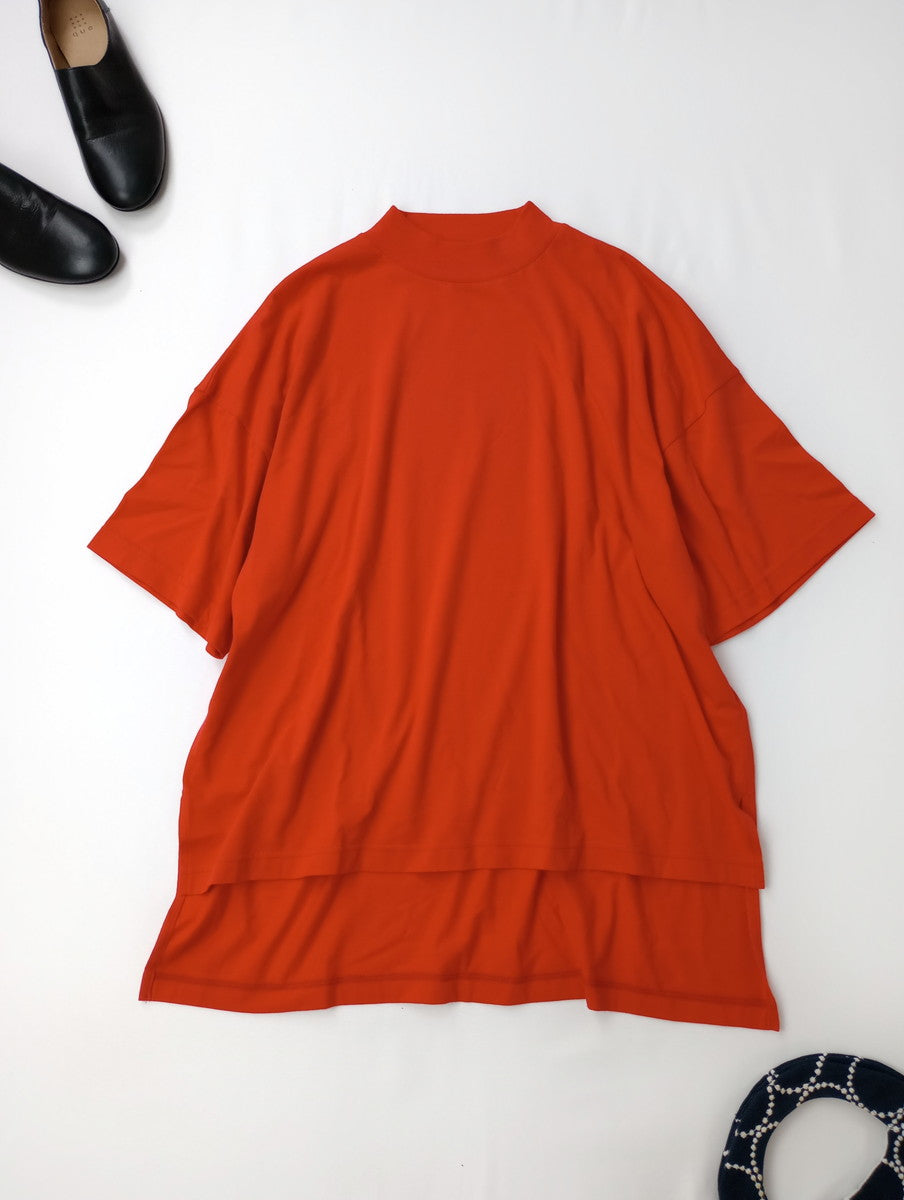 nagonstans ナゴンスタンス 半袖 カットソー  トップス  朱色 オレンジ 系 MEDIUM (12M＋4838) 【中古】