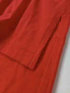 nagonstans ナゴンスタンス 半袖 カットソー  トップス  朱色 オレンジ 系 MEDIUM (12M＋4838) 【中古】
