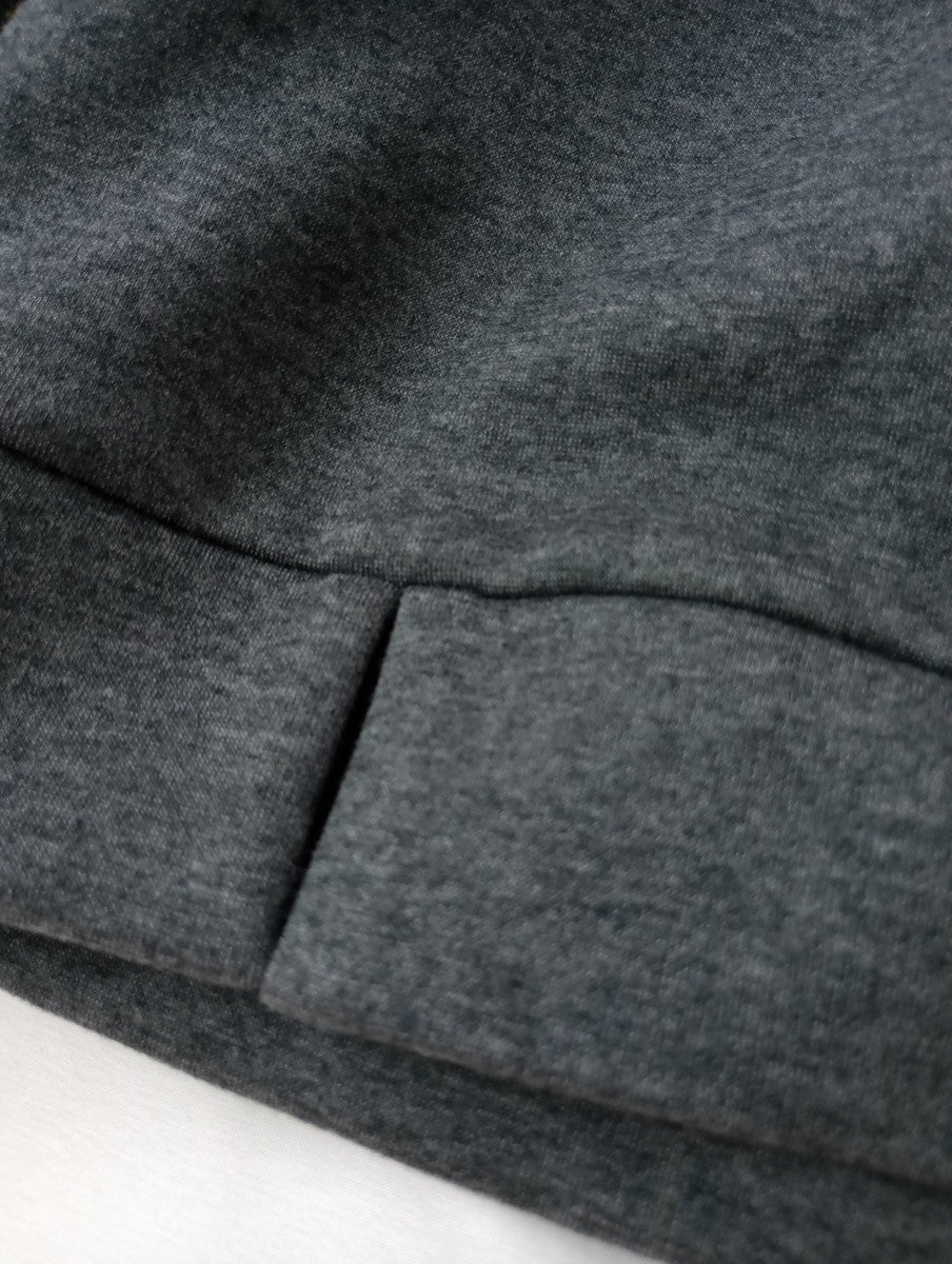 nagonstans ナゴンスタンス bi-color pullover バイカラー プルオーバー ダンボール クルーネック スウェット 長袖 トップス グレー  MEDIUM 【中古】