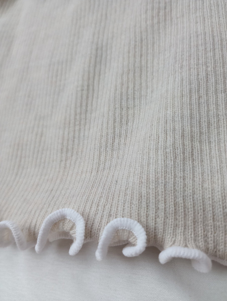 ENFOLD エンフォルド MELLOW RIB LONG-SLEEVES T-SHIRT メロウ リブロングスリーブ ニット 長袖 トップス 38   【中古】