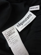nagonstans ナゴンスタンス cocoon shape skirt コクーンシェイプスカート ロング 黒 ブラック MEDIUM 【中古】