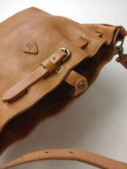CLEDRAN クレドラン 2WAY レザー ショルダー バッグ ブラウン 【中古】