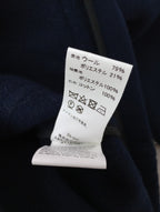 DANTON  ダントン  ウールライト パイル カラーレス ジャケット ネイビー  34【中古】