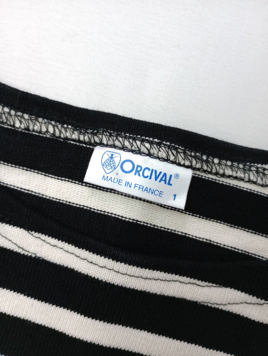 ORCIVAL オーシバル ボートネック ボーダー ロングスリーブ プルオーバー 長袖  トップス  【中古】