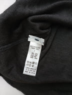 TICCA ティッカ ヘンリーネック カットソー ウール シルク 長袖 トップス グレー 【中古】
