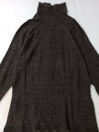 GASA ガサ レース タートル ニット長袖  トップス ダークブラウン 【中古】