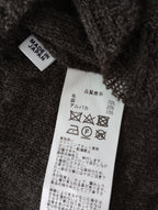 GASA ガサ レース タートル ニット長袖  トップス ダークブラウン 【中古】