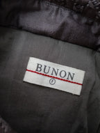 BUNON  ブノン  シルク 100％  キルティング  ロング コート  ブラウン F 【中古】