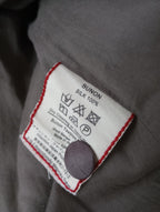 BUNON  ブノン  シルク 100％  キルティング  ロング コート  ブラウン F 【中古】