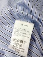 TICCA ティッカ ノーカラー テントシャツワンピース ストライプ ロング  ブルー 【中古】