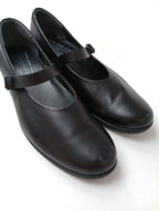 TRAVEL SHOES by chausser トラベルシューズバイショセ  ワンストラップ シューズ  パンプス  靴 黒 ブラック  39 【中古】