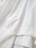 ENFOLD エンフォルド DRAPE FLARE BLOUSE ドレープフレアブラウス 半袖 Tシャツ カットソー 白 ホワイト  38 【中古】