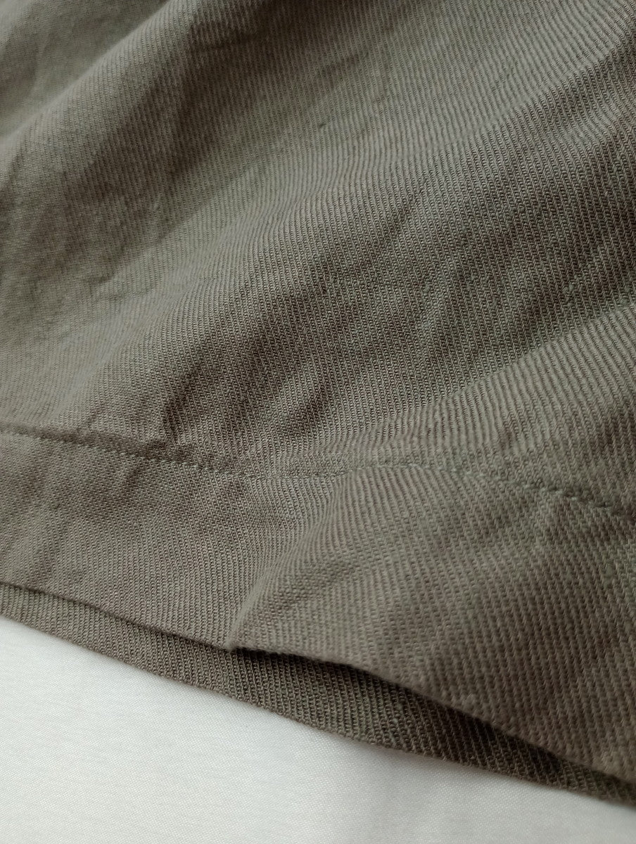 GALERIE TISSU ギャルリティシュ オーガニックリネンツイル サロペット パンツ オールインワン ベージュ  【中古】