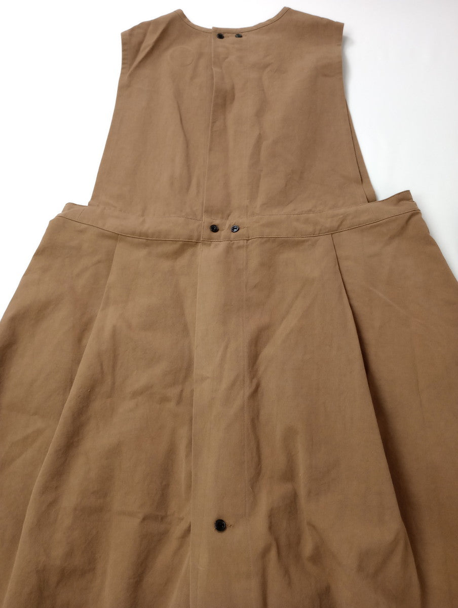Atelier d’antan  アトリエ ダンタン  Kobell Cotton Dress  コベル コットン ドレス ロング ワンピース ブラウン  【中古】