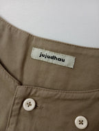 jujudhau ズーズーダウ  ダブル ボタン  シャツ ジャケット ベージュ 【中古】
