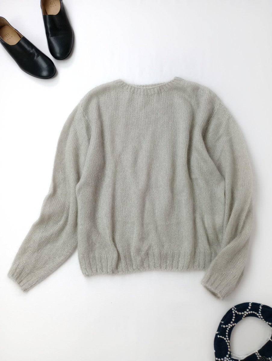 Koton  コトン  シルク モヘア プルオーバー  長袖  ニット  トップス  カーキ ベージュ   ONESIZE   【中古】