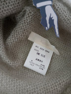 Koton  コトン  シルク モヘア プルオーバー  長袖  ニット  トップス  カーキ ベージュ   ONESIZE   【中古】