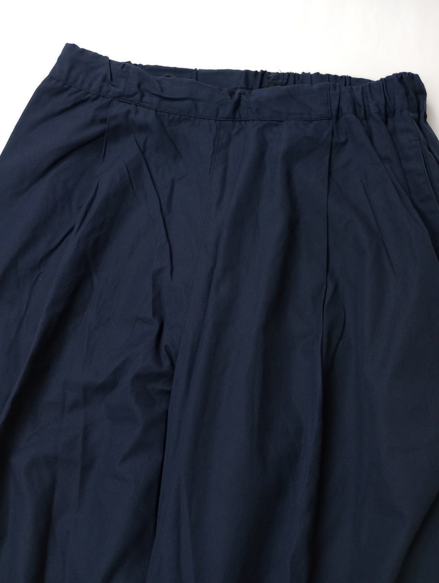 UNIVERSAL TISSU ユニヴァーサルティシュ コットン ブロード タック パンツ ネイビー 【中古】