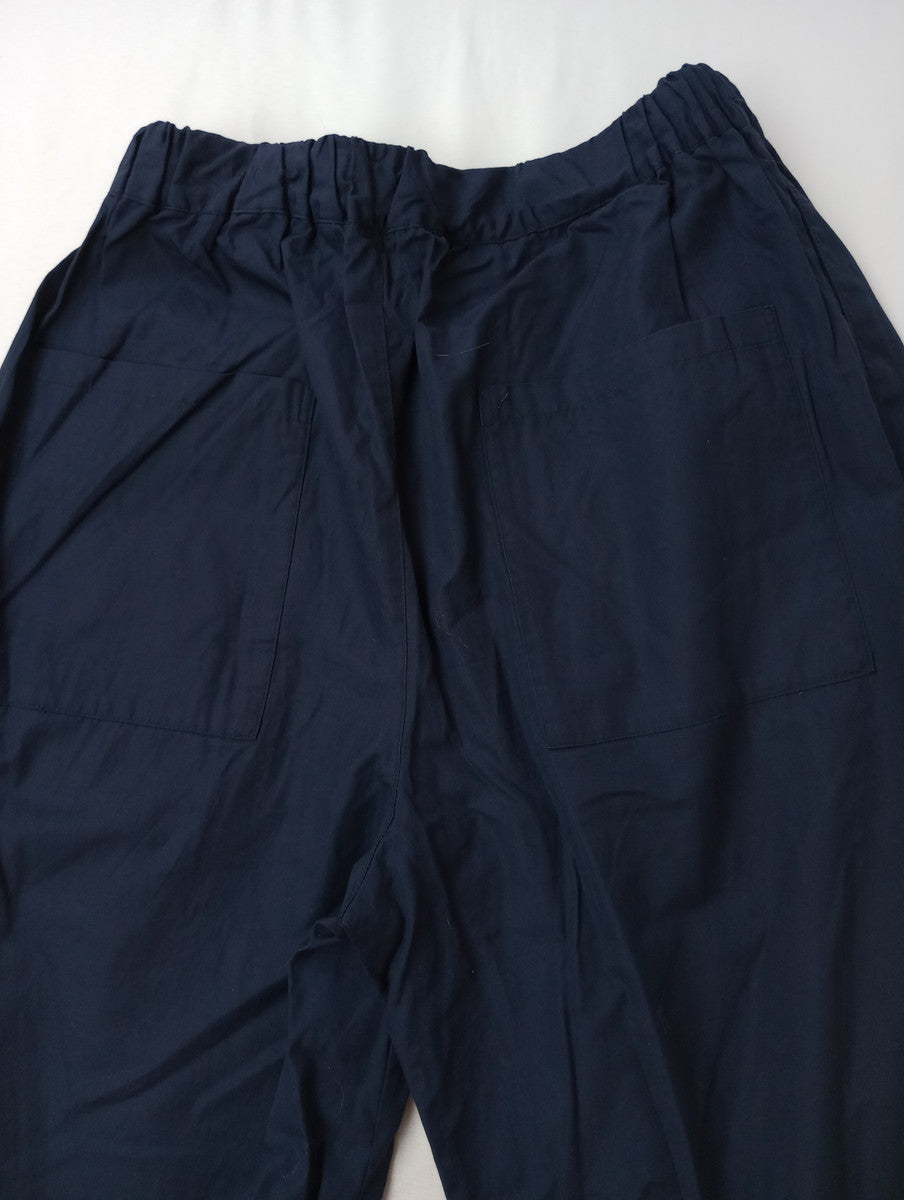 UNIVERSAL TISSU ユニヴァーサルティシュ コットン ブロード タック パンツ ネイビー 【中古】