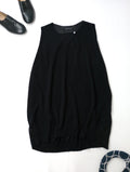 mizuiro ind ミズイロインド crew neck vest クルーネック ニット ベスト トップス  黒 ブラック 【中古】