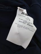 JIL SANDER ジルサンダー ノースリーブ ギャザー ロング マキシ ワンピース ネイビー  38 【中古】