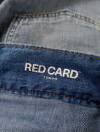 RED CARD レッドカード  Relaxy Slogan リラクシー スロー デニムパンツ ライトブルー  23  【中古】