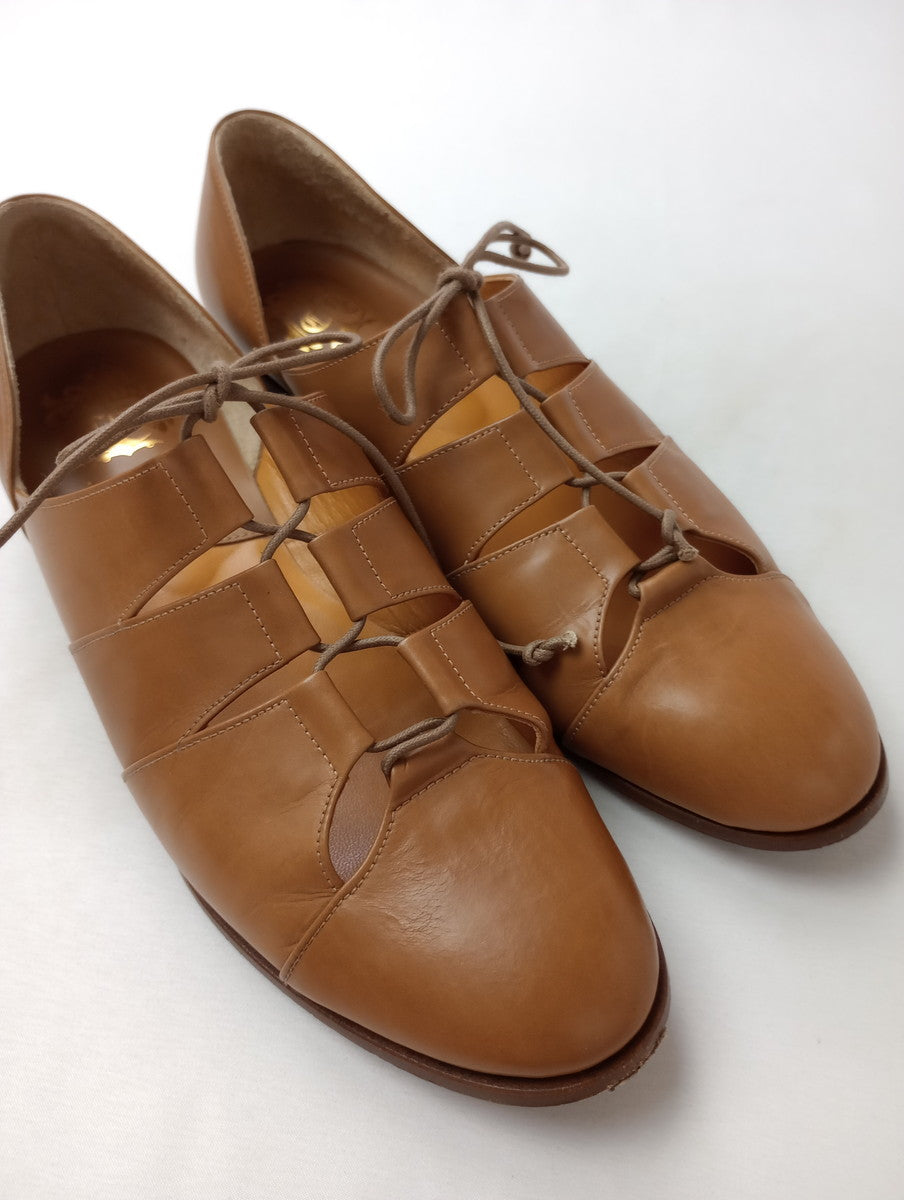 chausser ショセ レザー ギリーシューズ  靴 フラット  23.5  【中古】