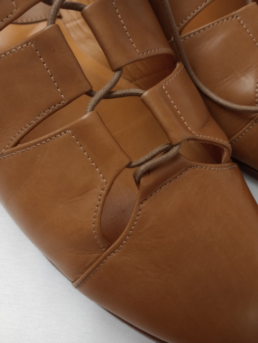 chausser ショセ レザー ギリーシューズ  靴 フラット  23.5  【中古】