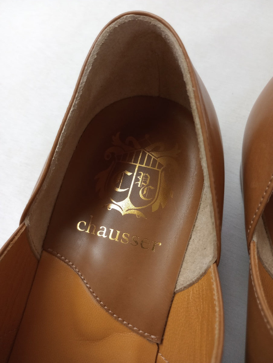 chausser ショセ レザー ギリーシューズ  靴 フラット  23.5  【中古】