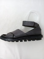 trippen トリッペン LAGOS バックストラップ サンダル  靴 レザー  ダーク グレー 37   (CM＋4812) 【中古】